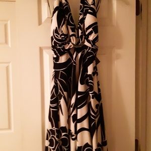 Black and white dinner dress